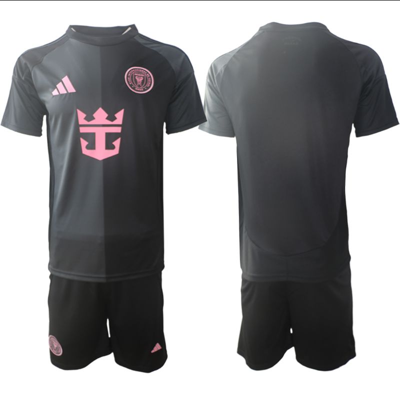 Men 2025-2026 Club Inter Milan CF away Black Blank Soccer Jersey
